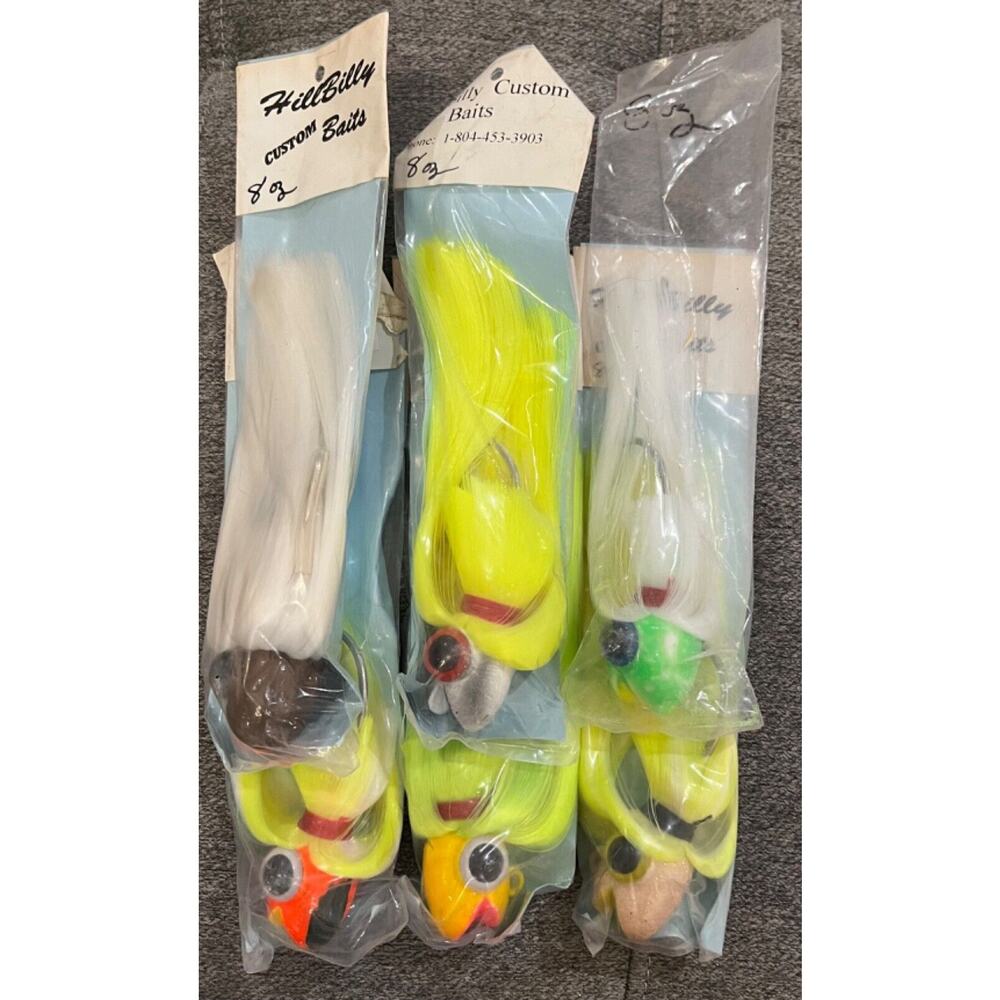 6 pack Striped Bass Parachute Heads -8 oz